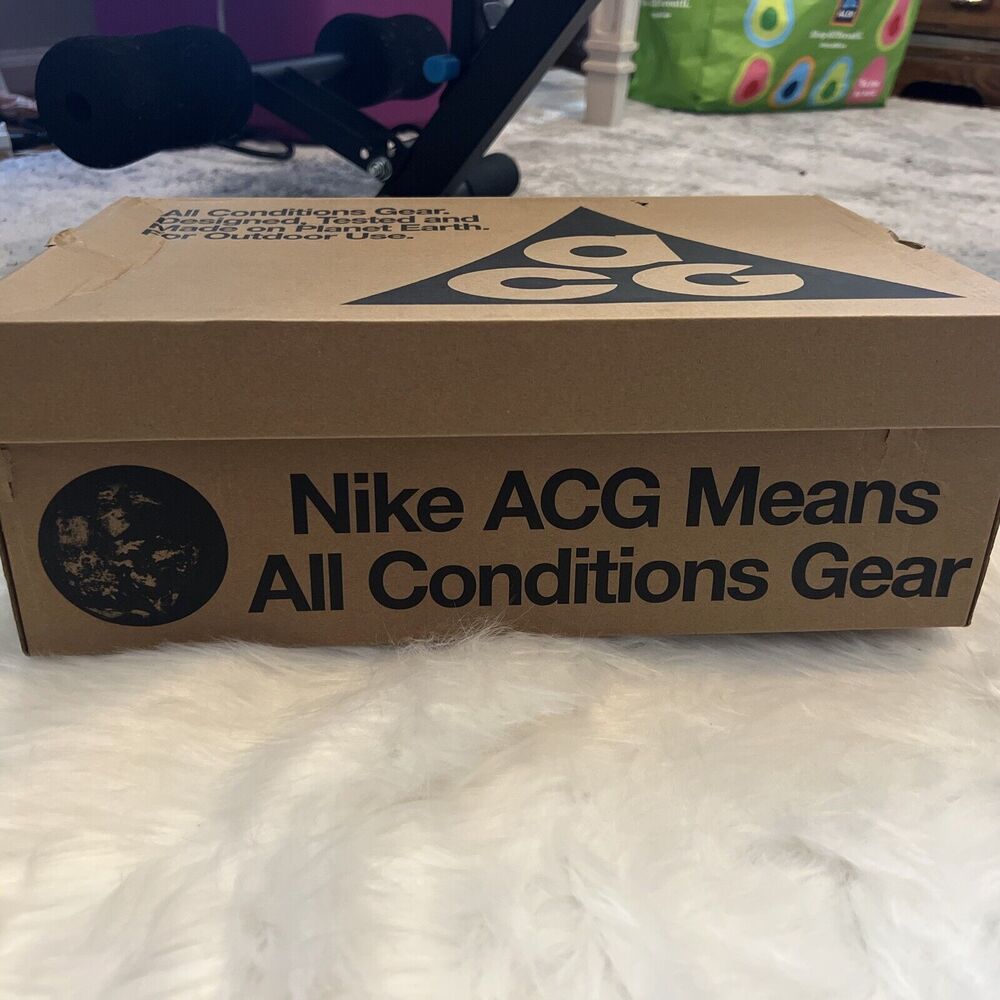 Nike Men's ACG Lowcate Trail Hiking Shoes Smoke Grey Purple Green Size 10.5 NEW - Picture 15 of 16